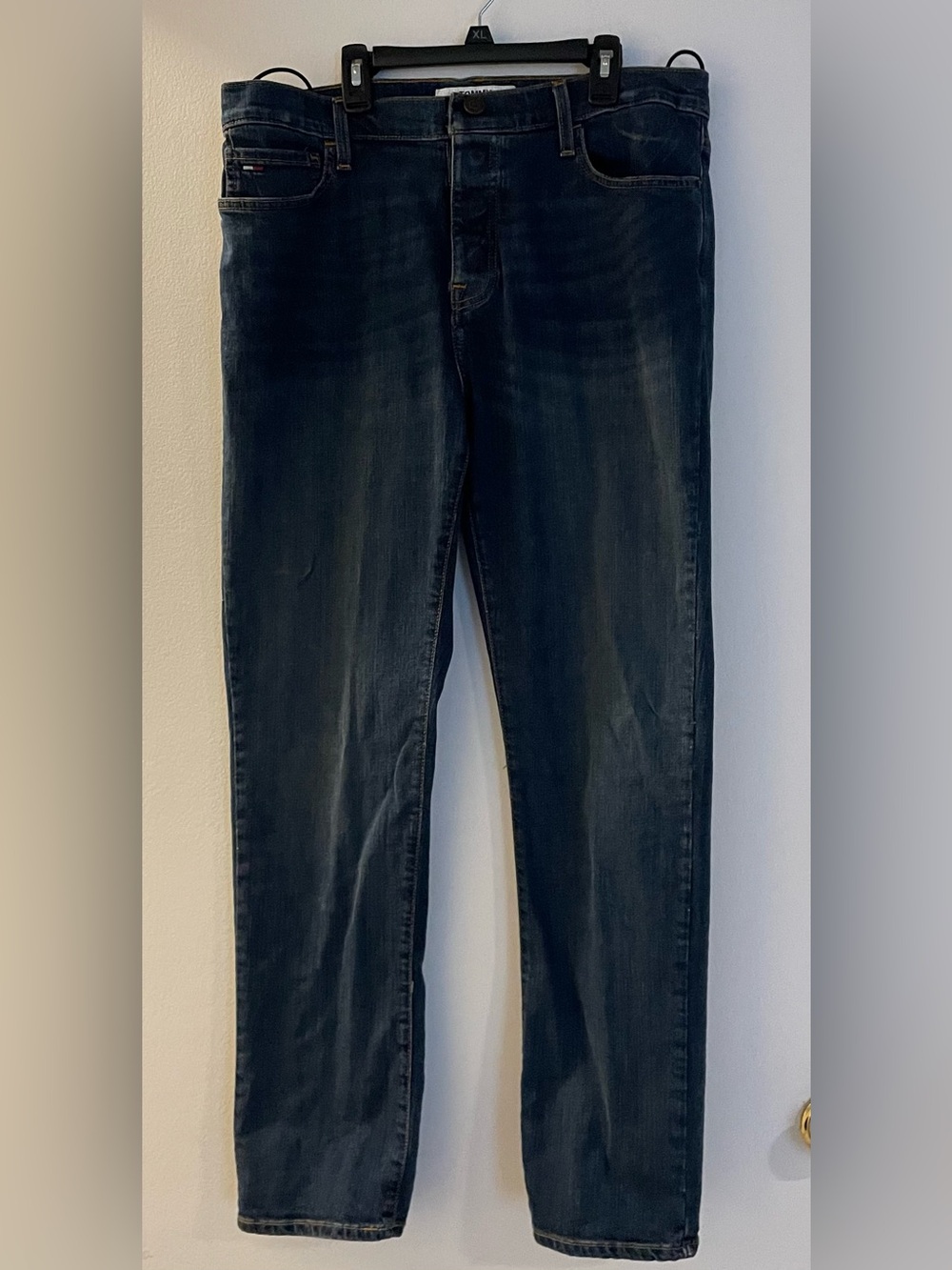 Tommy Hilfiger Adaptive Straight Magnetic Velcro Elastic Pulls Denim Jeans 34x32 - Picture 3 of 6